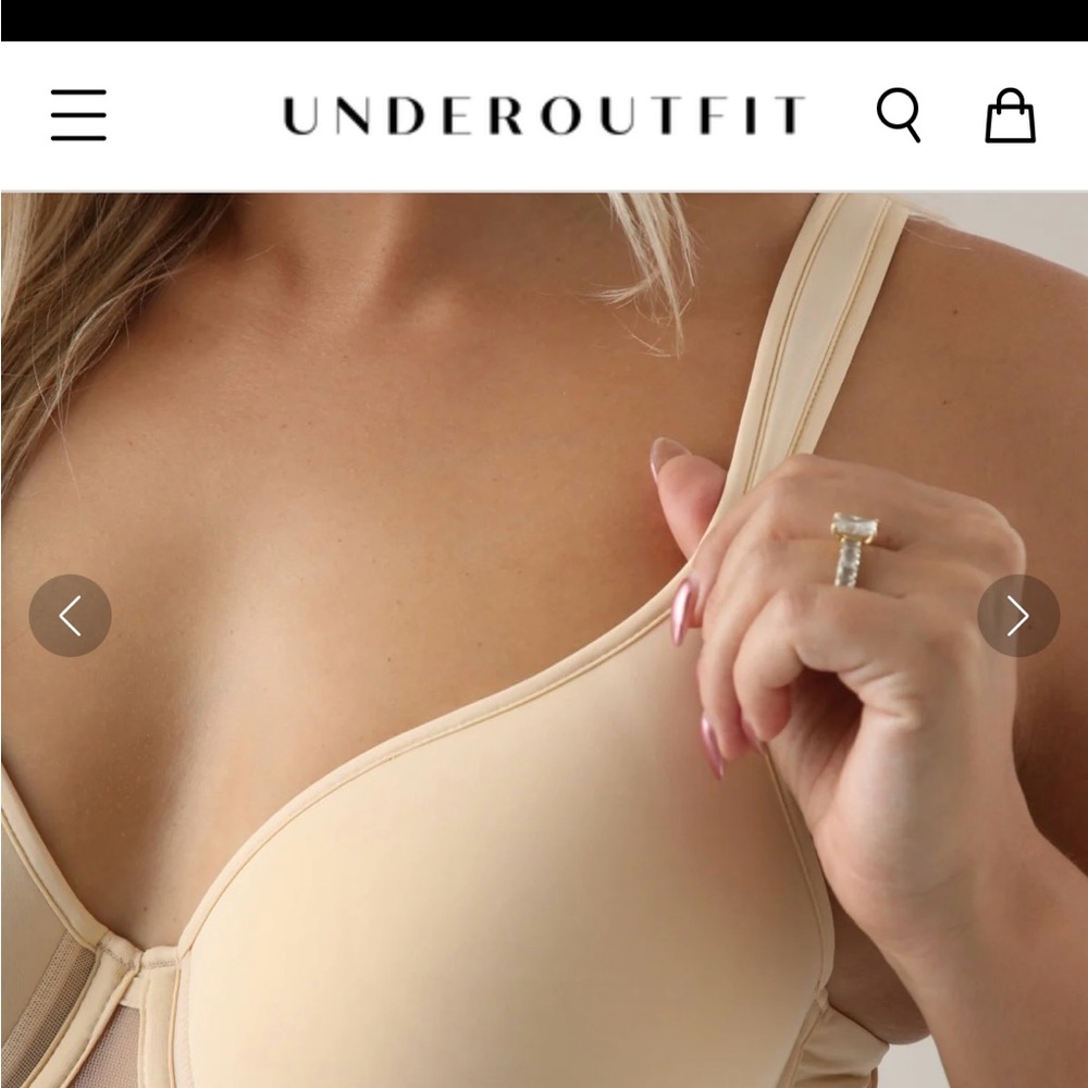 Underoutfit Comfort Shaping Bra Size 38C Adjust Strap non smoking